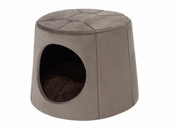 Hundebett und Hundehütte in einer "Turtle" beige