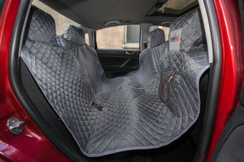 Autoschutzdecke mit Klettverschluss, Farbe grau