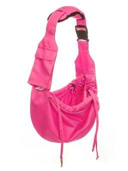Hundetragetasche mit Sicherheitsvorrichtung, rosa