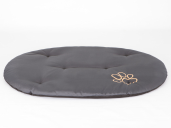 Ovales Hundekissen,  Farbe graphit