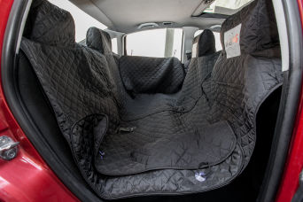 Autoschutzhülle mit Klettverschluss und Seiten, schwarz