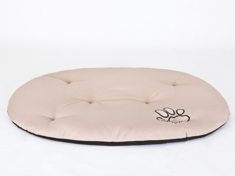 Ovales Hundekissen, Farbe beige