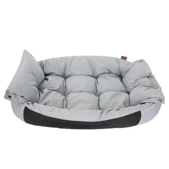 Hundebett "Twice" 2in1, Farbe aschgrau