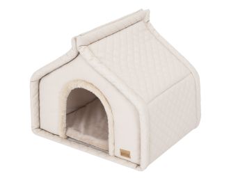 Hundehütte "Diamond" Farbe beige